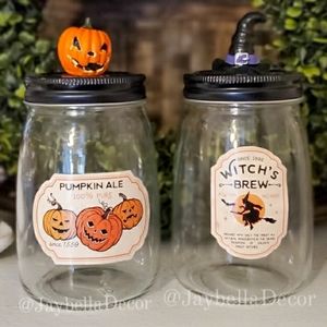 Halloween Decor Mason Jars for Rae Dunn